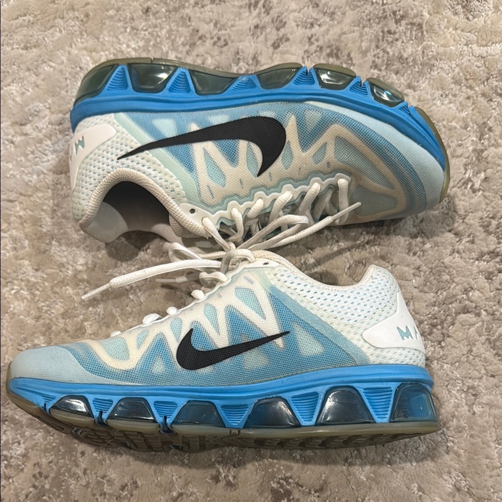 Nike Blue and White Athletic Shoes